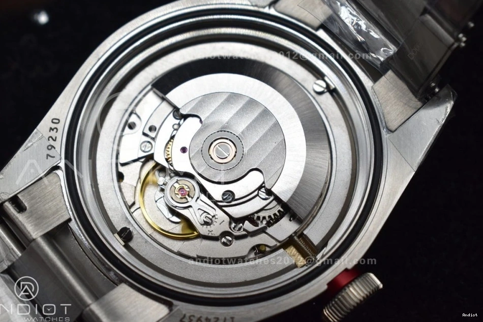 A2824 Best Bezel Red Edition 1:1 ZF SS Heritage Bay Bracelet Black on 0322